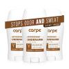 imageCarpe Underarm Antiperspirant and Deodorant Clinical strength antiperspirant with allnatural eucalyptus scent Combat excessive sweating and stay fresh Great for hyperhidrosis Pack of 3Coconut Vanilla
