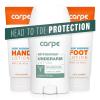 imageCarpe Sweat Absorbing Underarm Hand ampamp Foot Lotion Bundle Head to Toe Sweat Protection for Hands Feet and Underarm Dermatologist Recommended