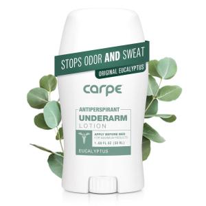 imageCarpe Underarm Antiperspirant and Deodorant Clinical strength with allnatural Eucalyptus scent Combat excessive sweating Stay fresh and dry Great for hyperhidrosisEucalyptus